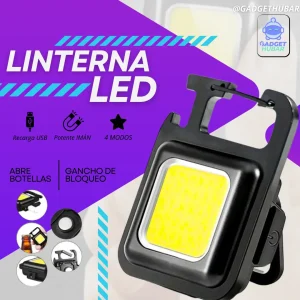 Linterna Led Recargable Usb Potente Iman