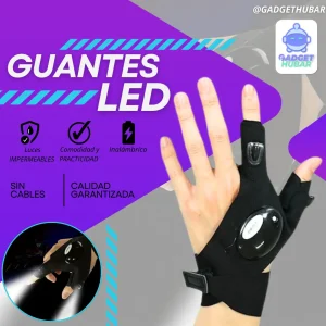 Guantes LED con luces impermeables